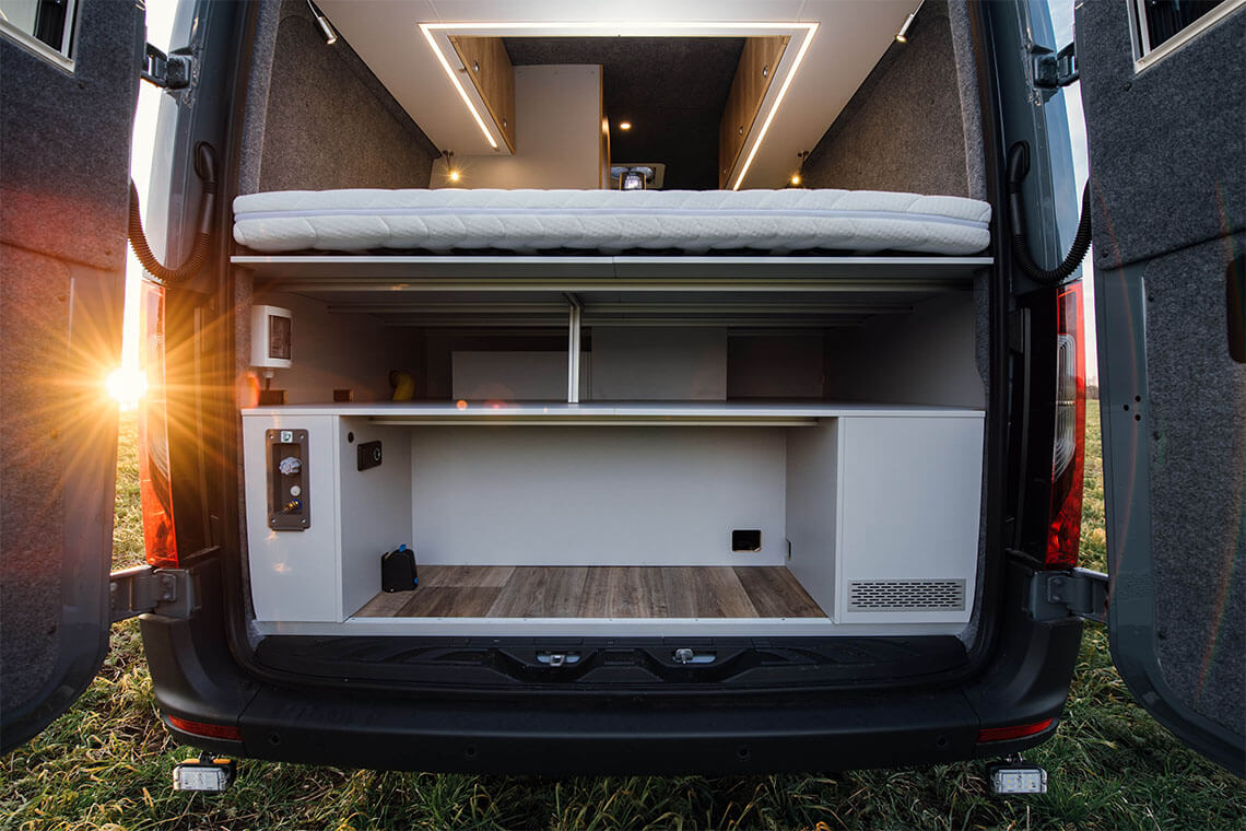 Viel Stauraum durch optimale Platznutzung im Camper
